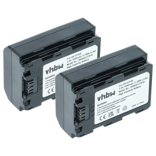Batteria per sony alpha - 2x,